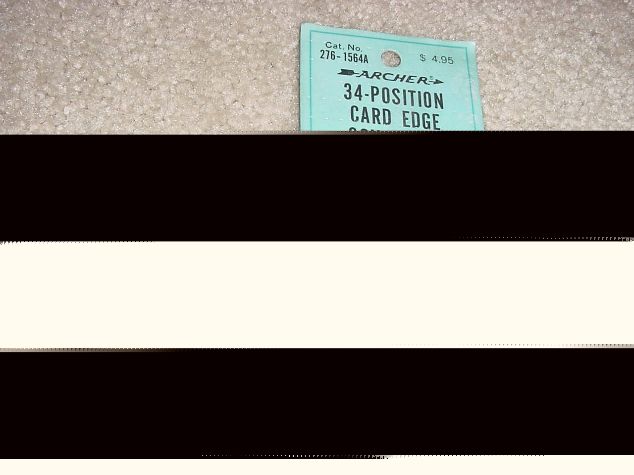 Card edge connector - idc style - 34 position - blue