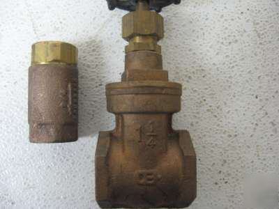 Check valves, flow switch, safety valve lot of 4