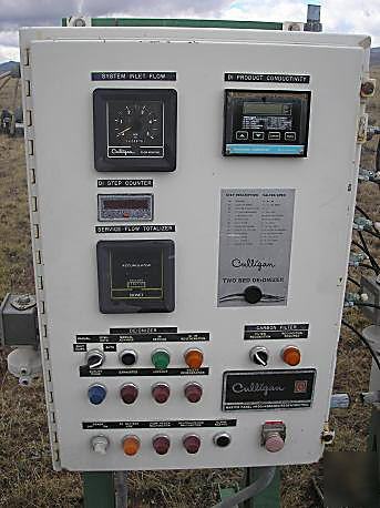 Culligan deionizer control panel on stand