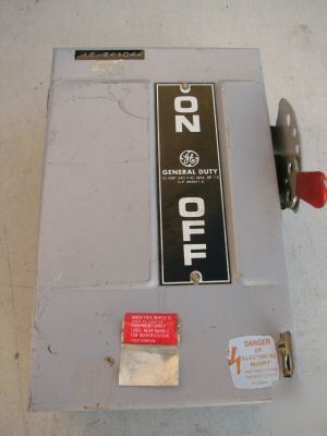 Ge safety switch TG3221 30 amp 240 volt 1PH 124EE