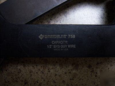 Greenlee 757 ratcheting acsr/cable cutters