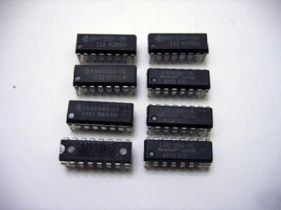 KM41256AP-12 korea 256K dram ics LH21256 TMS4256 18PCS