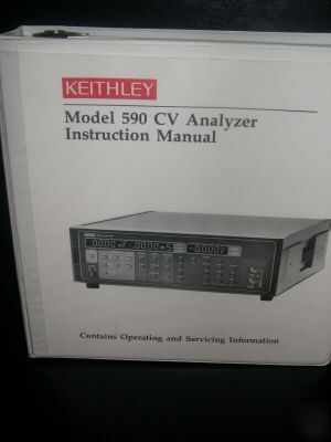 Keithley model 590 cv analyzer instruction manual
