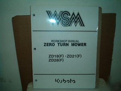Kubota zd 18 (f) zd 21 (f) zd 28 (f) service manual