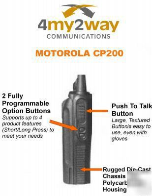 Motorola CP200 portable vhf 5W 4CH 146-174 mhz