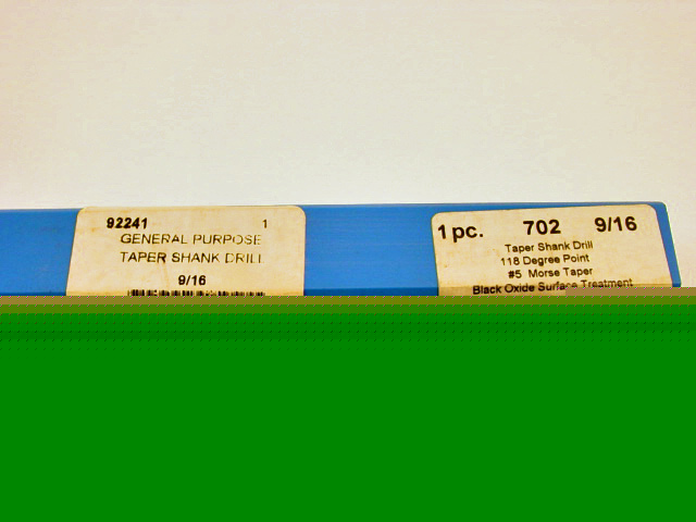 New champion 702 #5 morse taper drill - 9/16