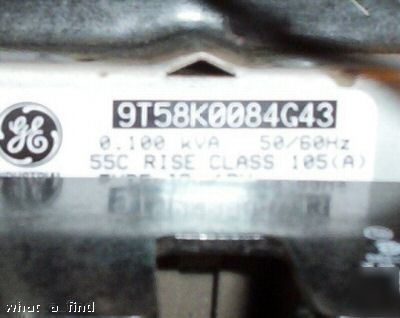 New general electric transformer 9T58K0084G43 0.1 kva 