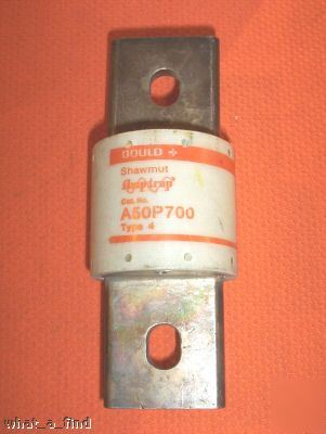 New shawmut A50P700-4 semiconductor fuse A50P 700 nnb