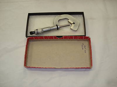 Starett v-anvil micrometer 485XRL .078-1