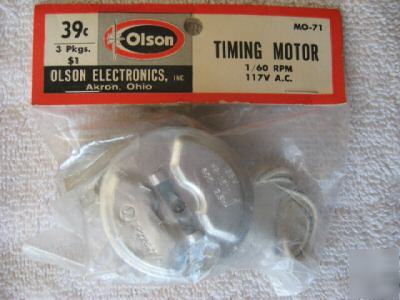 Timing motor (olson) mo-71