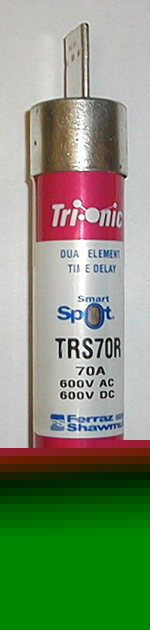 Trionic TRS70R fuse 70 amp 600V ac dc dual element lot