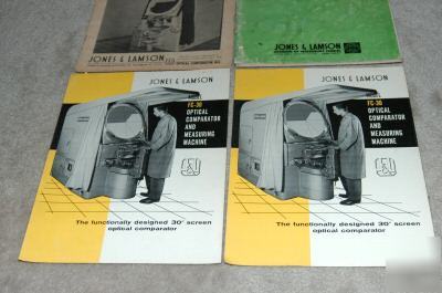 Various out of print j&l optical comparator catalogs