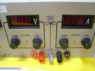 Vector-vid regulated dual dc power supply wp-707B