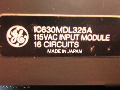 8 ge fanuc IC630MDL325A 115VA input modules 16 circuits