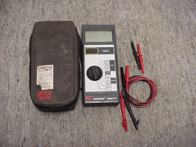 Avo megger insulation & continuity tester BM81/t*faulty