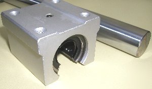 Cnc router rail shaft rod +sliding unit + ball bushing