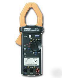 Extech 380974 clamp meter + 3 phase rotation tester