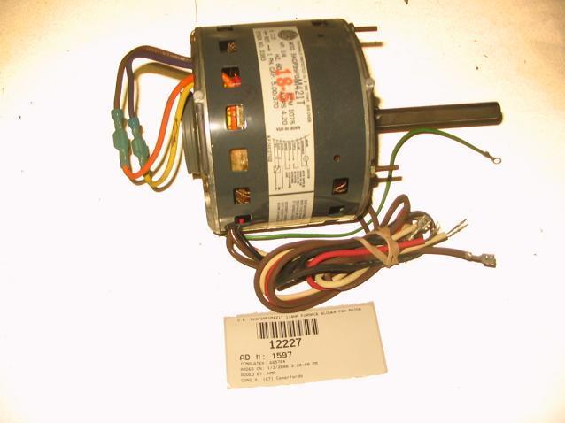 G.e. 5KCP39FGM421T 1/4HP furnace blower fan motor