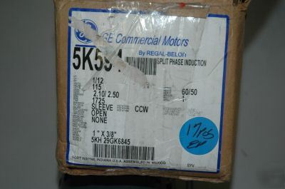 Ge split phase induction motor 1/12 hp 5K591 3/8