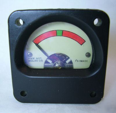 New a&m instrument 135-216 dc panel ammeter qty 2