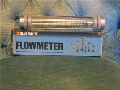 New blue white flowmeter 6-20 gpm 1