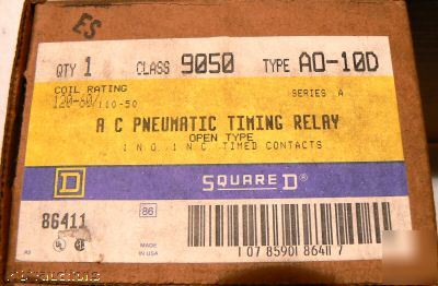 Square d 9050 pneumatic timing relay 