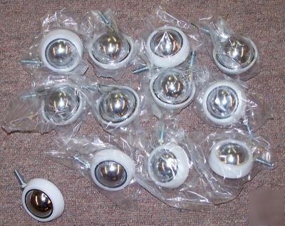 12 chrome heavyweight ball caster 2-1/2