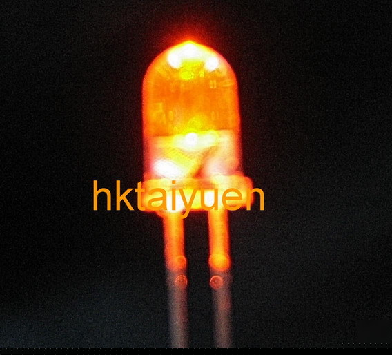 30X 5000MCD 3MM orange led ultra bright free resistors