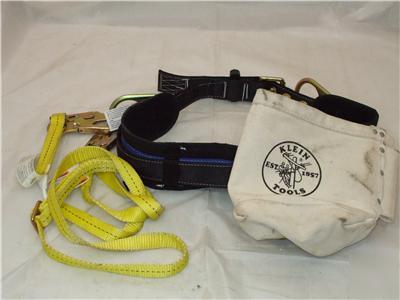 Falltech safety positioning belt size xl & 8' lanyard