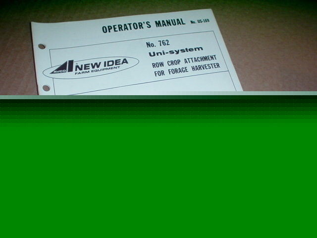 New idea 762 corn head operator manual