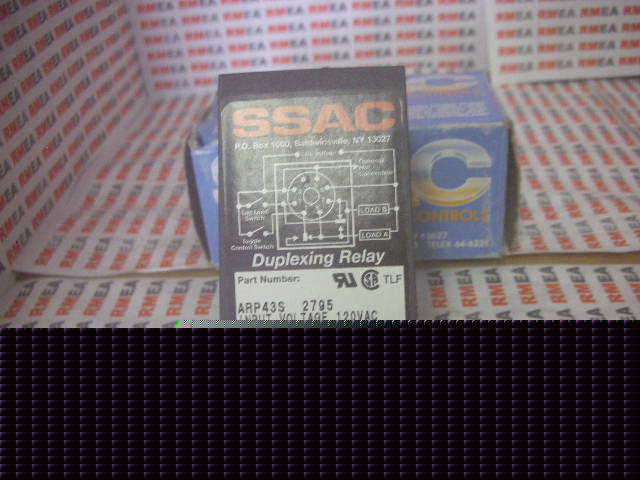 New ssac duplexing relay ARP43S 2795 120VAC