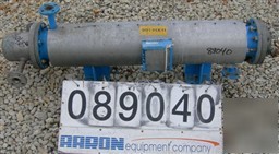 Used: atlas four pass shell and tube heat exchanger, 17