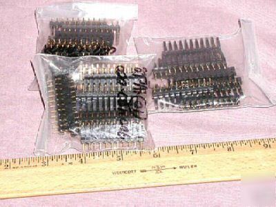 ***molex 11-pin headers .156 pitch 30 pcs gold ***