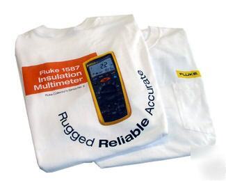 fluke meter large heavyweight collectable t-shirt 